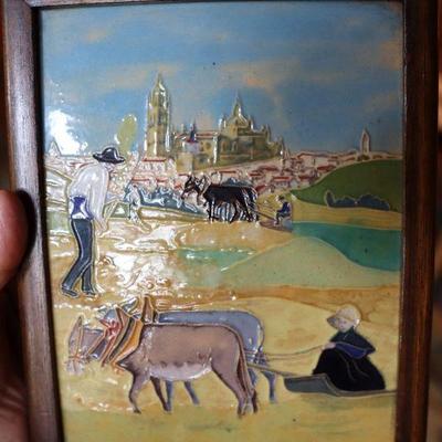 Ceramic folk art, signed