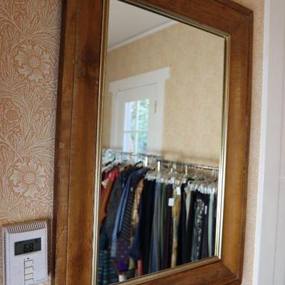 Vintage wooden mirror