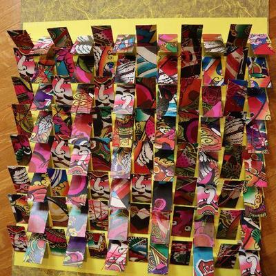 Vintage paper art, signed