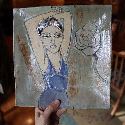 Studio pottery plate