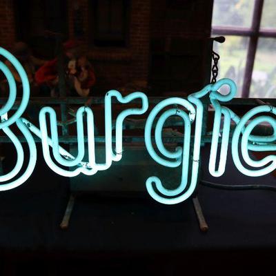 Vintage Burgermeister neon beer sign