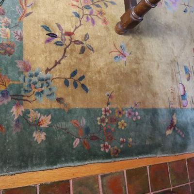 Antique silk rug