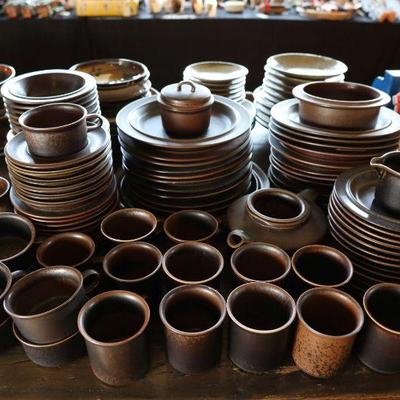 Vintage studio stoneware dishes