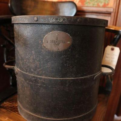 Antique measuring bucket