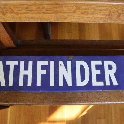 Vintage street sign