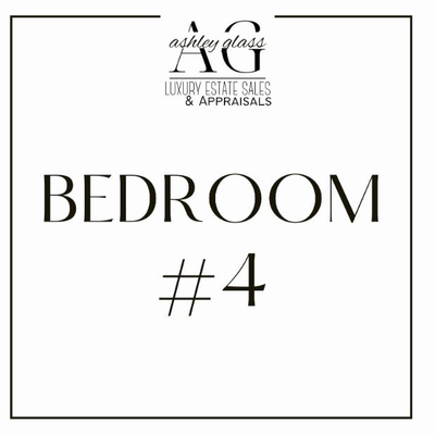 Bedroom #4 at Ashley Glass Luxury Estate Sale