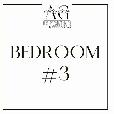 Bedroom #3 at Ashley Glass Luxury Estate Sale