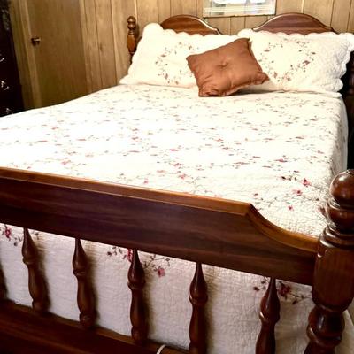 Queen bed and mattress set in very good used condition