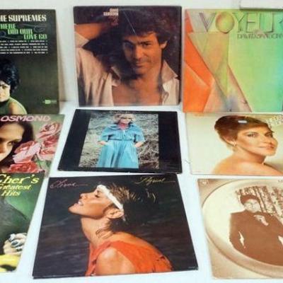 1089	LOT OF 10 ASSORTED ALBUMS INCLUDING SUPREMES, CHER, ETC.
