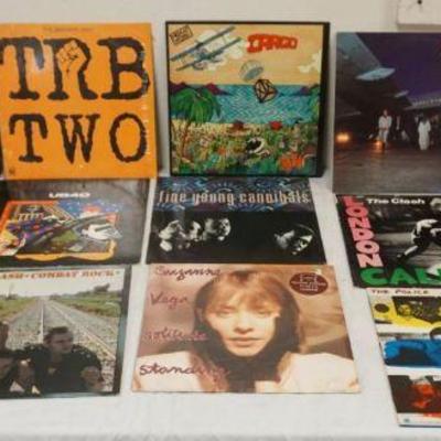 1079	CLASSIC ROCK ALBUMS LOT OF 14 INCLUDING MEN AT WORK, UB40, THE CLASH, THE BECT, LOU REED, ETC
