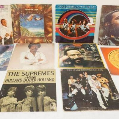 1061	R&B/POP ALBUMS LOT OF 10 INCLUDING SUPREMES, ISLEY BROS, MARVINE GAYE, THE MAD LADS, ETC


