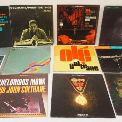 1050	JAZZ ALBUMS LOT OF 11 INCLUDING JOHN COLTRANE, MITT JACKSON, THELONIOUS MONK
