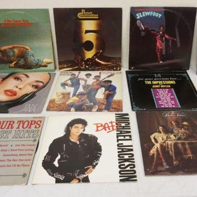 1067	R&B/POP ALBUMS LOT OF 10 INCLUDING BILLY STEWART, THE IMPRESSIONS, SLAVE, THE FOUR TOPS, ETC
