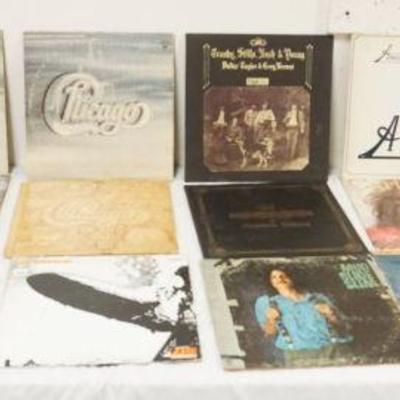 1077	CLASSIC ROCK ALBUMS LOT OF 17 INCLUDING LAURA NYRO, RICHIE HAVEN, CSN, LED ZEPPLIN, ETC
