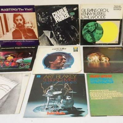 1022	JAZZ ALBUMS LOT OF 10 INCLUDING PAT MARTINO, CHARLIE PARKER, AZAR LAWRENCE, GEORGE ADAMS, ETC
