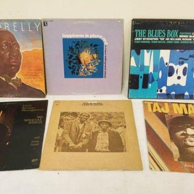1057	BLUES ALBUMS LOT OF 6 INCLUDING LEADBELLY, LITTLE BROTHER MONTGOMERY, TAJ MAHAL, ETC
