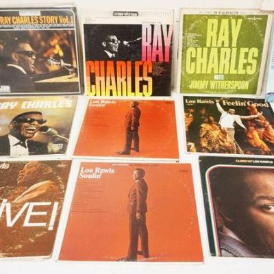 1053	JAZZ ALBUMS LOT OF 10 INCLUDING RAY CHARLES, LOU RAWLS
