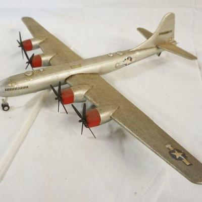 1145	VINTAGE TOY WOOD MODEL PLANE, APPROXIMATELY 17 IN LONG X 24 IN WIDE
