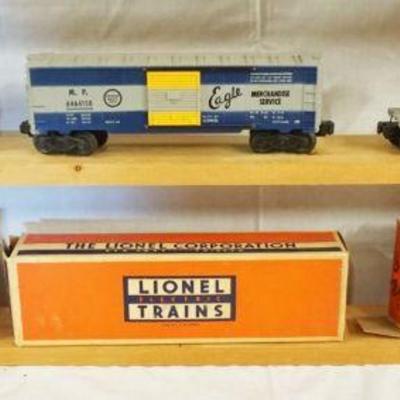 1046	LIONEL TRAIN LOT OF 3 CARS INCLUDING 6417, 6464, 6520
