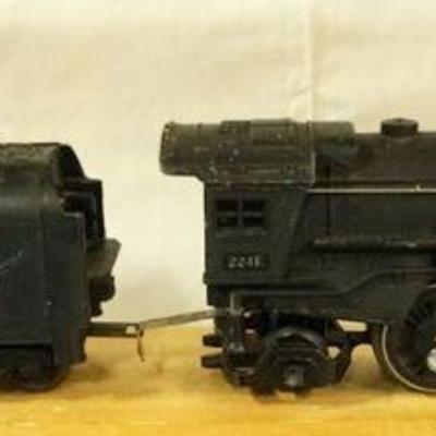 1106	LIONEL TRAIN O GAUGE 224F LOCOMOTIVE & TENDER
