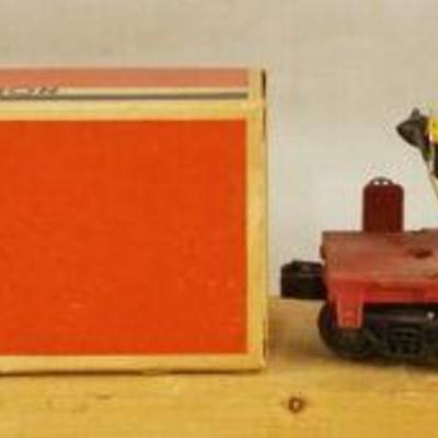 1124	LIONEL TRAIN O GAUGE 6800 FLAT WAR W/AIRPLANE
