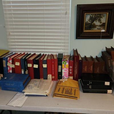 Several generations stamp collection 
