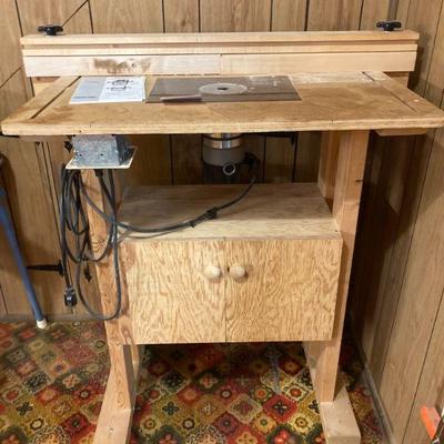 Porter Cable Router with Homemade Table 