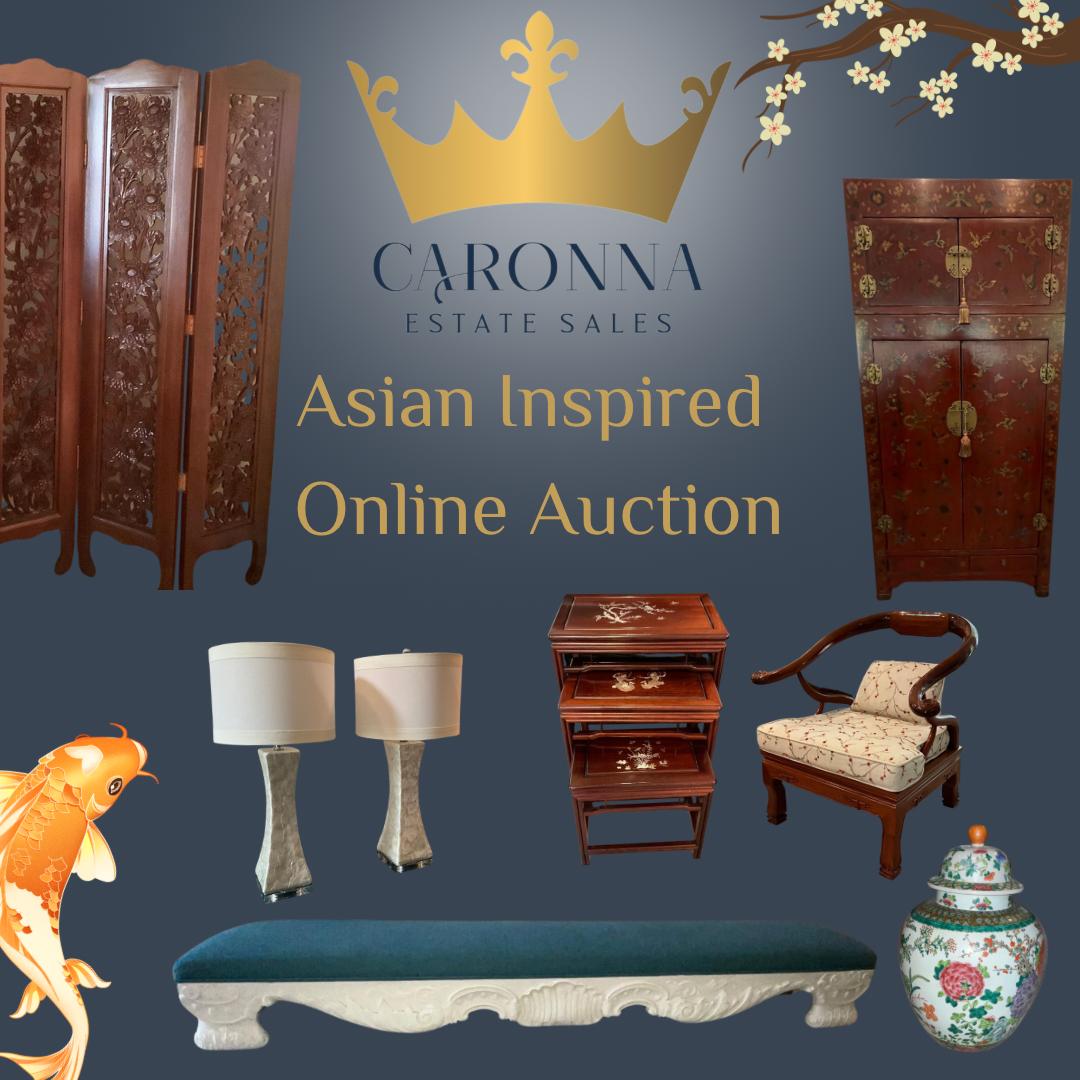 Asian Inspired Home Decor Online Auction