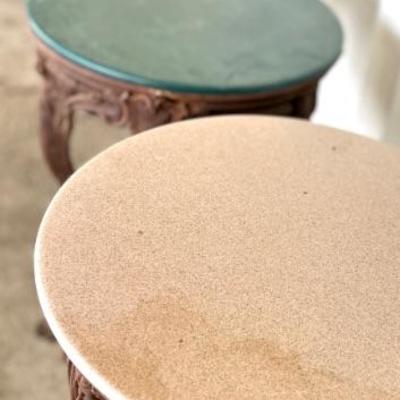 4 Antique English pub tables
