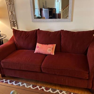 Very Comfortable Deep Cushion Corduroy Couch