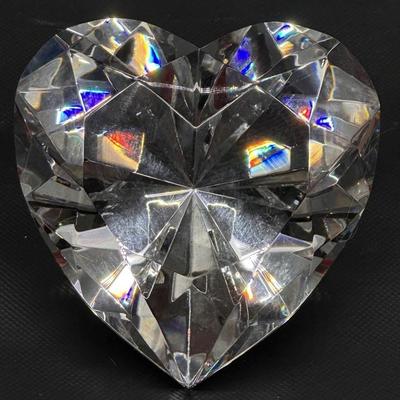 Tiffany & Co. Crystal Heart, Marked