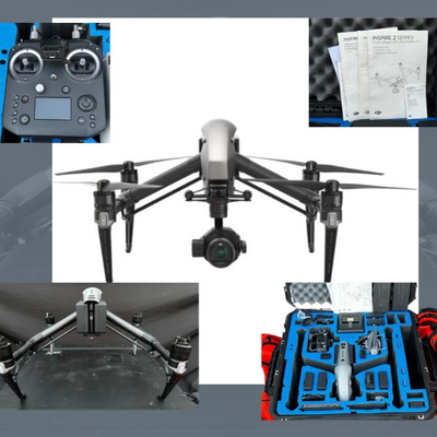 DJI Inspire 2 6k Camara Drone Professional Cinema Zenmuse X7 with Extras - WORKING