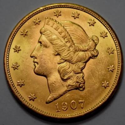 1907 $5 Circulated Gold Piece