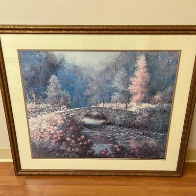 AAA013 Large Framed & Matted Scenic Picture 