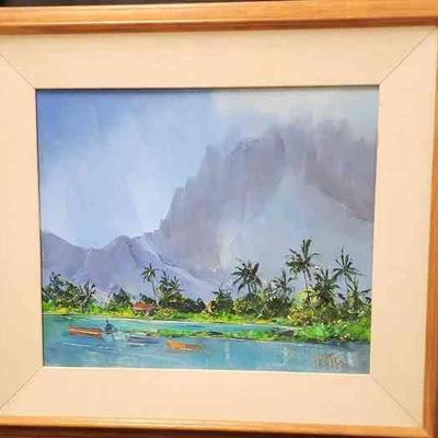 AAA006 - Framed Original Oil Painting By Beverly Fettig 