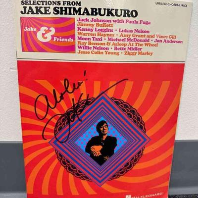 AAA004 - Selections from Jake Shimabukuro's Jake & Friends Ukulele Cords/Lyrics Booklet Autographed