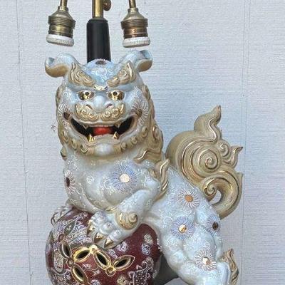 CIP102 - Vintage Japanese Dragon Lamp 