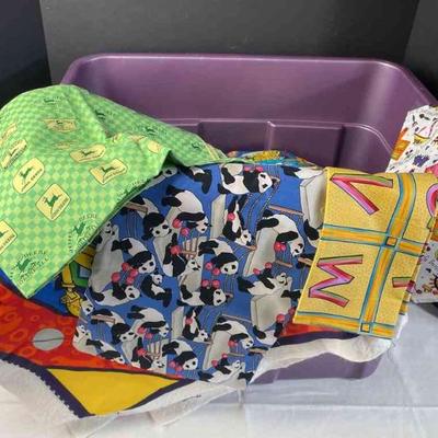 Kids fabrics - A whole Bin of it!!
