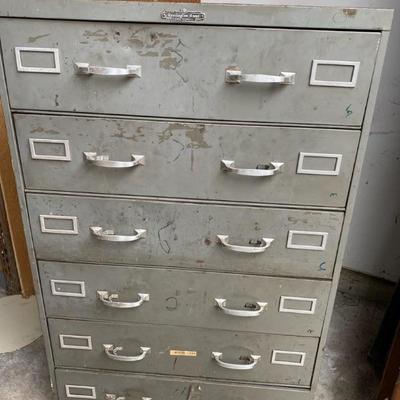 Remington Rand Aristocrat 6 drawer Metal Cabinet