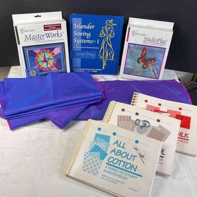 Bolt of fabric 
Sewing Books