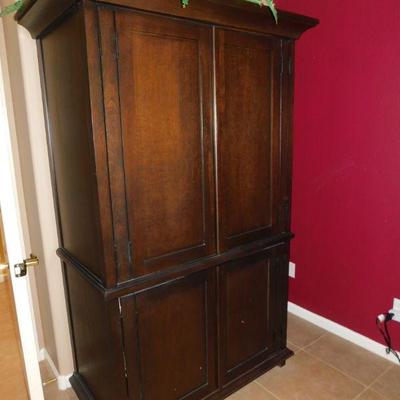 Clothing and Linen Armoire by Ethan Allen
