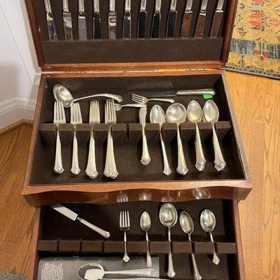 Towle Chippendale Sterling Flatware Service for 12