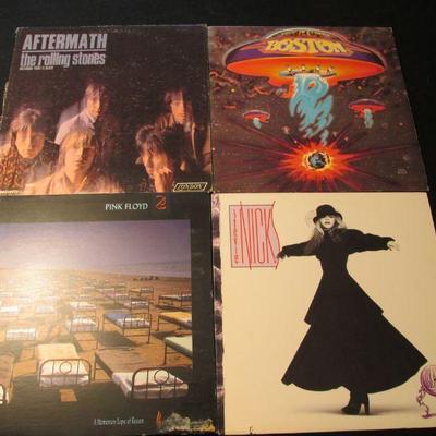 Vinyl rock records