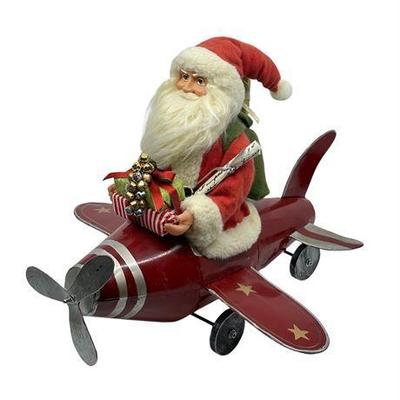 Lot 036   1 Bid(s)
Vintage Santa Flying a Plane Holiday Decor