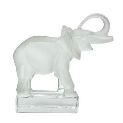 Lot 094   1 Bid(s)
Vintage French Lalique Elephant Crystal Glass Sculpture