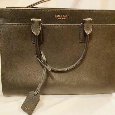 SAWI314 Kate Spade NY Cameron Satchel Purse	Barely used medium purse black in color.Â Purse is approximately 12.5" wide x 10"...