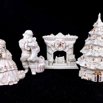 MAHA511 â€œTwas The Nightâ€ Lenox Christmas Collection	4 figures from Lenox China Jewels, ''Twas The Night', Christmas collection. Â...