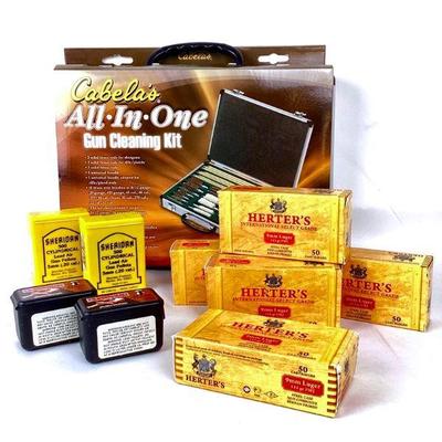 WIII940 Assorted Ammo	Cabela's All-In-One Gun Cleaning Kit, new in box.
