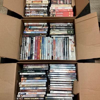 WIII500 Boxes Of DVDâ€™s #2	3 boxes of factory sealed and opened dvd's. Â Untested
