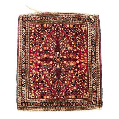 SMALL PRAYER MAT | Central medallion on a red field. - l. 28.5 x w. 24 in
